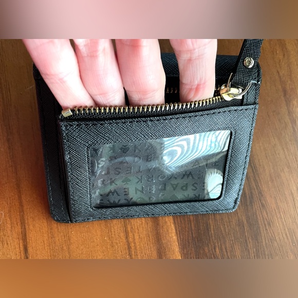 Kate Spade Newbury Lane Cara Bifold Wallet - Black - I.D. Pocket/Credit Card - Picture 6 of 8